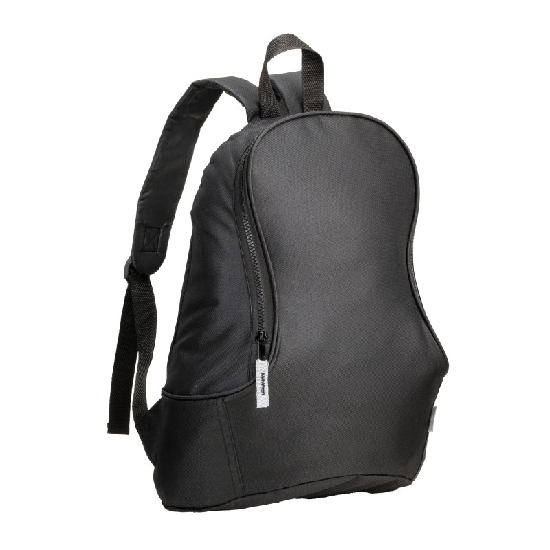 Mochila de poliéster reciclado R-PET con correas ajustables y acolchadas