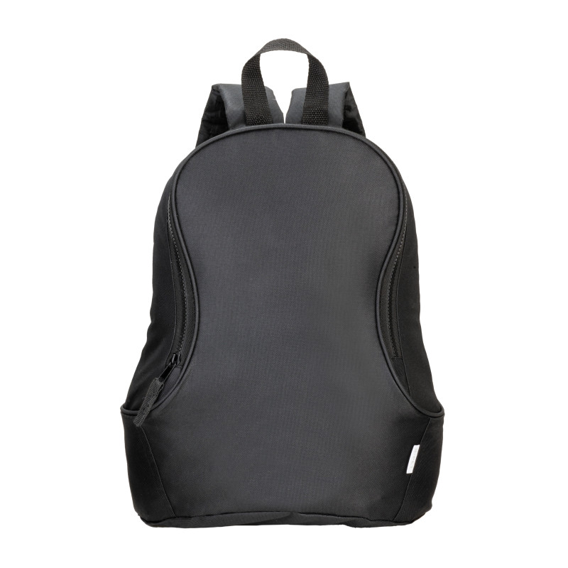 Mochila de poliéster reciclado R-PET con correas ajustables y acolchadas