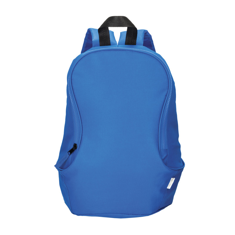 Mochila de poliéster reciclado R-PET con correas ajustables y acolchadas