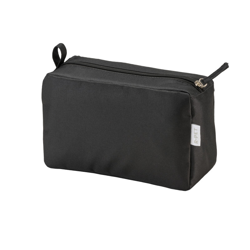 Neceser de poliéster reciclado R-PET con cremallera