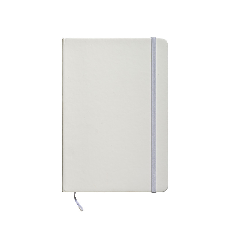 Cuaderno con tapa de PU reciclado y hojas rayadas (80 páginas).