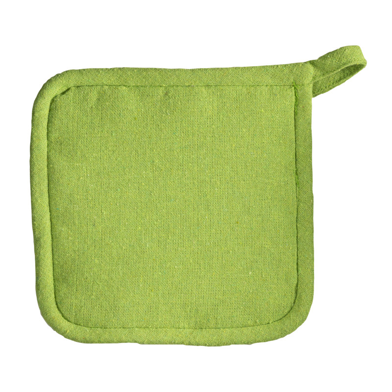 Agarradera de cocina de algodón reciclado.