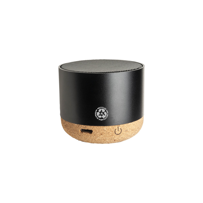 Mini altavoz Bluetooth con base de corcho