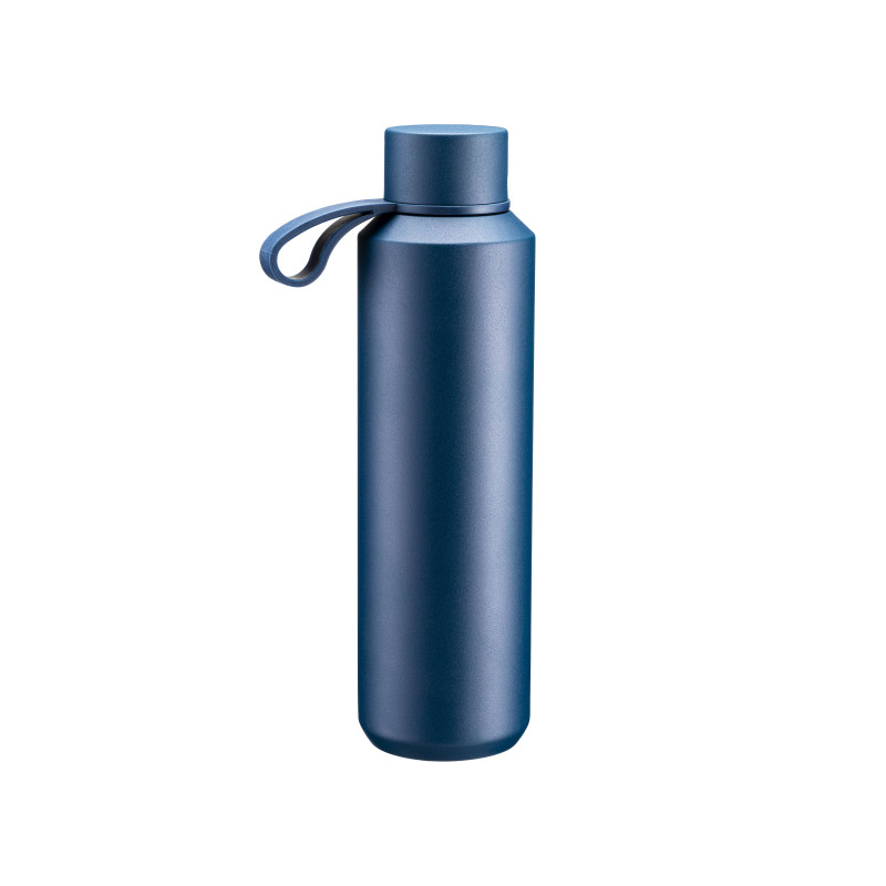 Botella térmica de acero con asa de TPR (caucho termoplástico), 630 ml