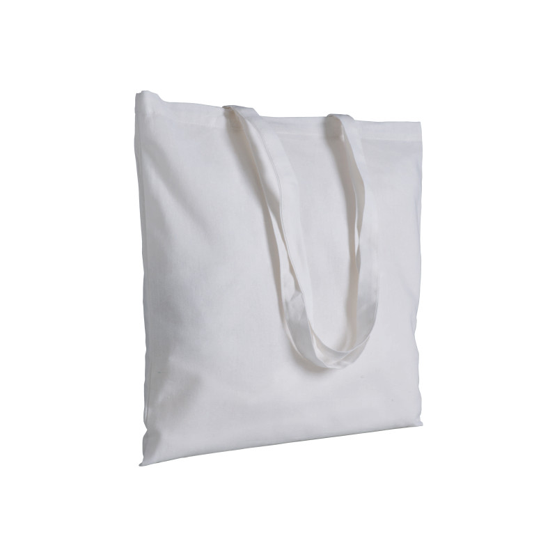 Bolsa de algodón/poliéster reciclado 180 g/m2, asas largas