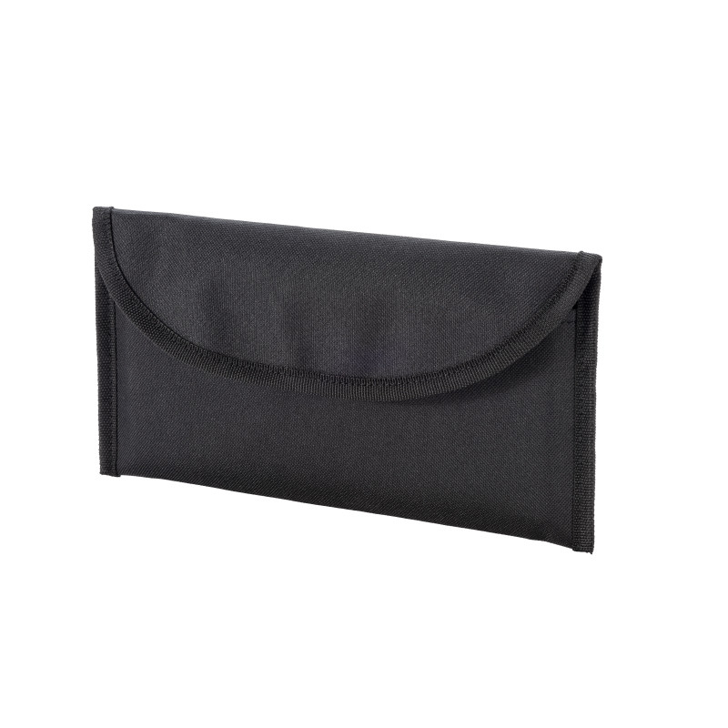 Bolsa portadocumentos de poliéster 600D con dos bolsillos y cierre de velcro